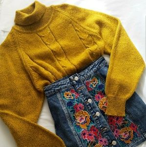 Vintage Made in Italy Mustard oversized Sweater